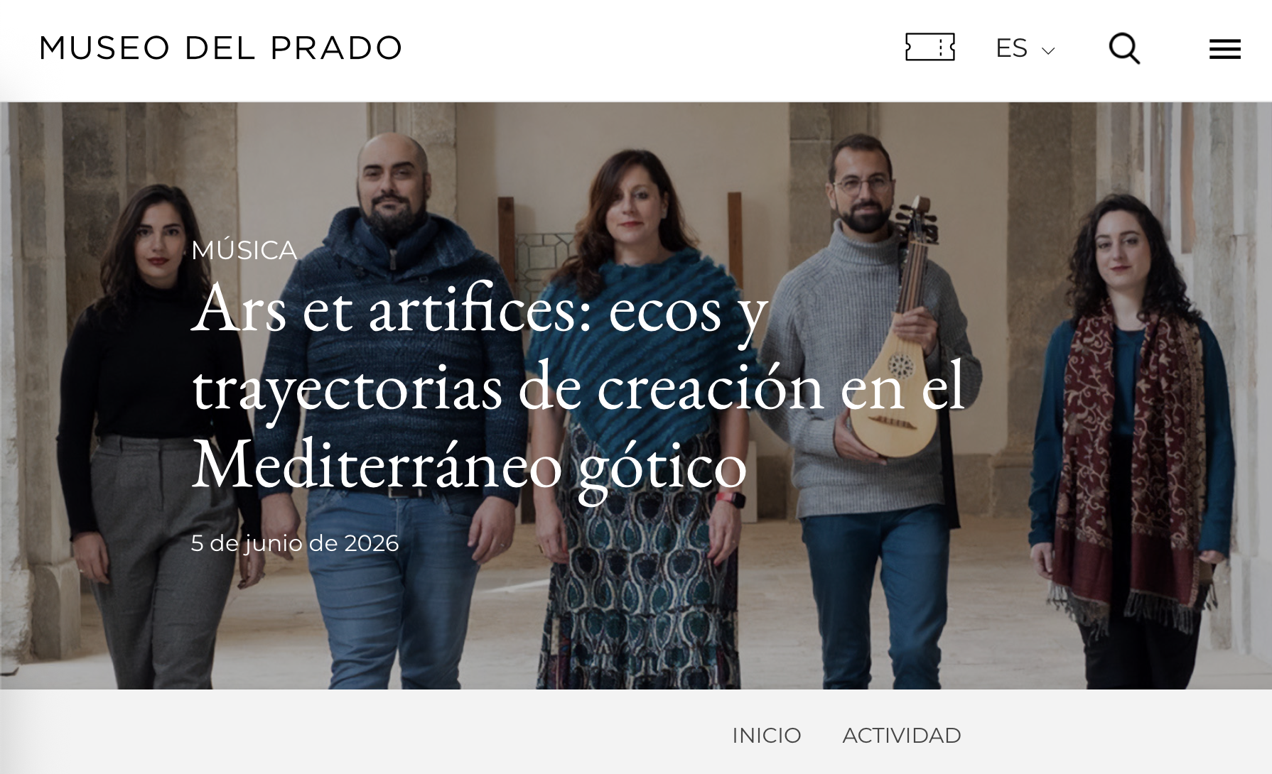 Cristina Alís Raurich y Ensemble Merveill en el Museo del Prado con el concierto Ars et artifices